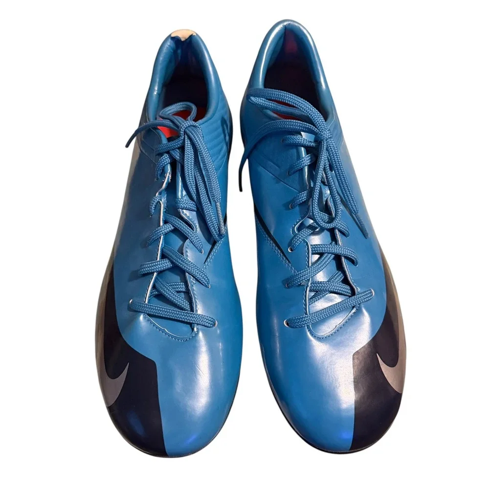 Nike Mercurial Vapor V FG Orion Blue / Silver Soccer Cleats 354535-404 Men's 11